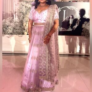 Lashkaraa Lilac Lehenga Choli Set